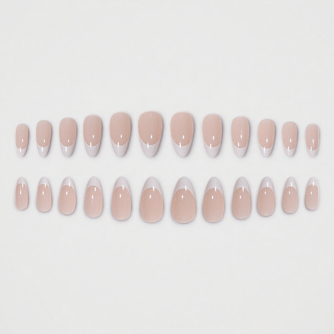 Elegantes French Tip Press-On Nail Set Karnz