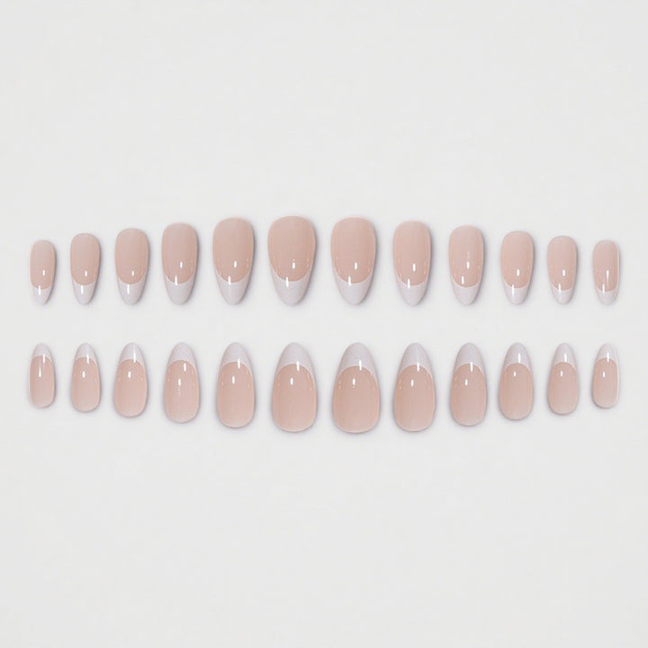 Elegantes French Tip Press-On Nail Set Karnz