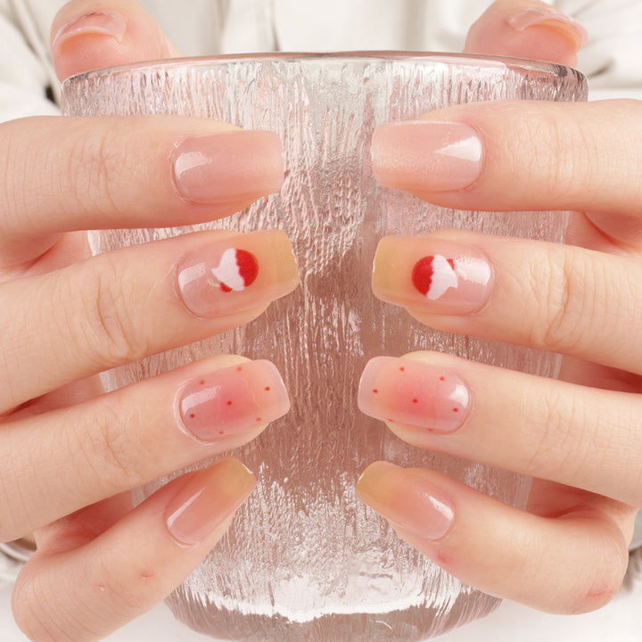 Künstlerische, von Früchten inspirierte Press-On-Nagelspitzen Karnz