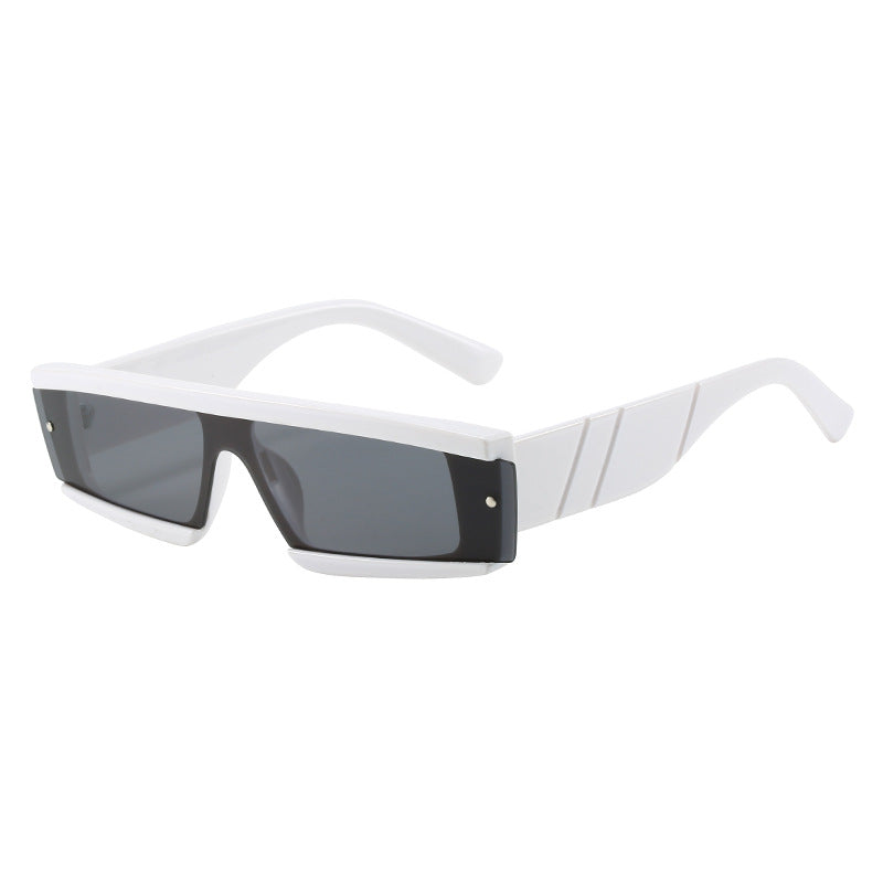 Damen futuristische Sonnenbrille im kantigen Design Karnz