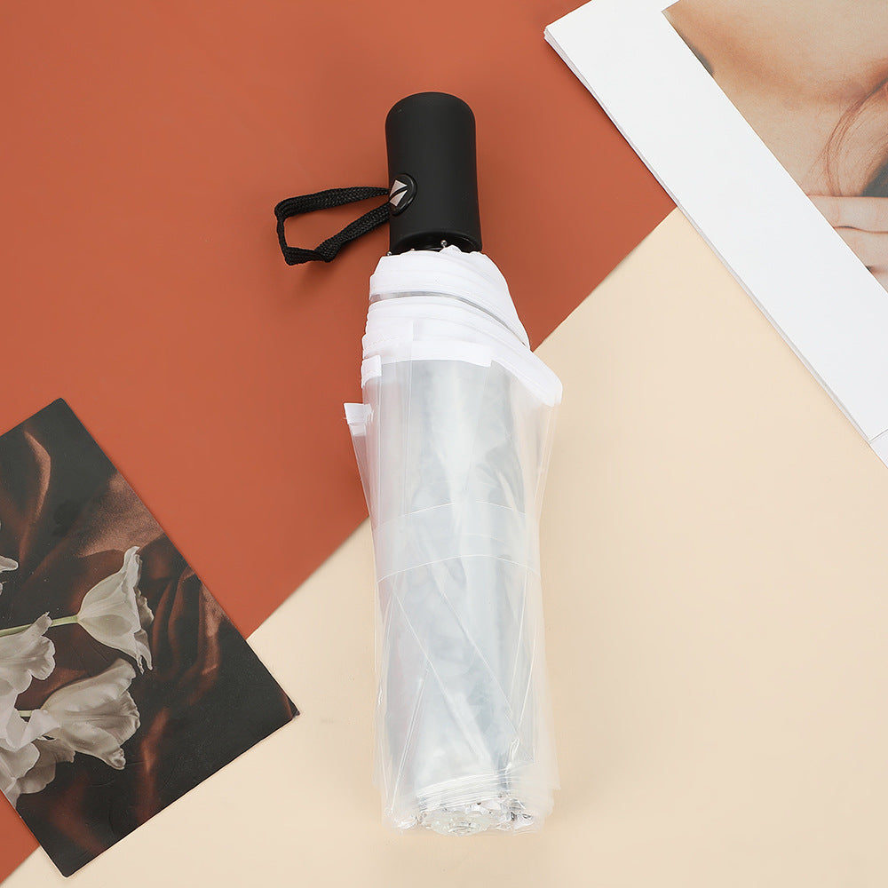 Unisex Automatischer Transparent-Regenschirm Karnz