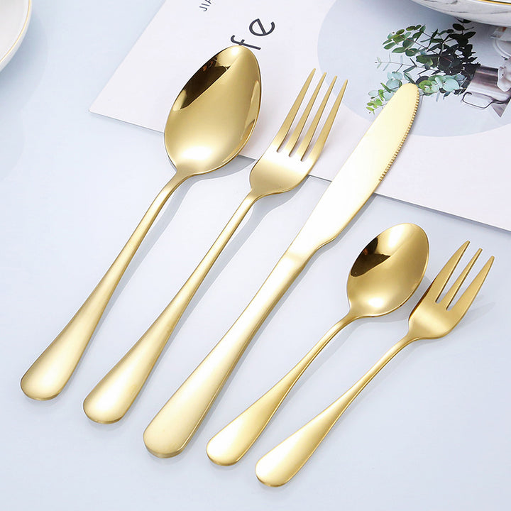 Elegantes Edelstahl-Besteckset mit Ergonomischem Griff Karnz