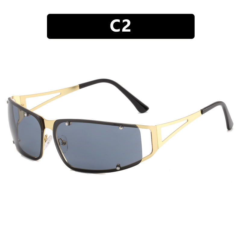 Damen sportliche Sonnenbrille mit trendigem Design und polarisierten Gläsern Karnz