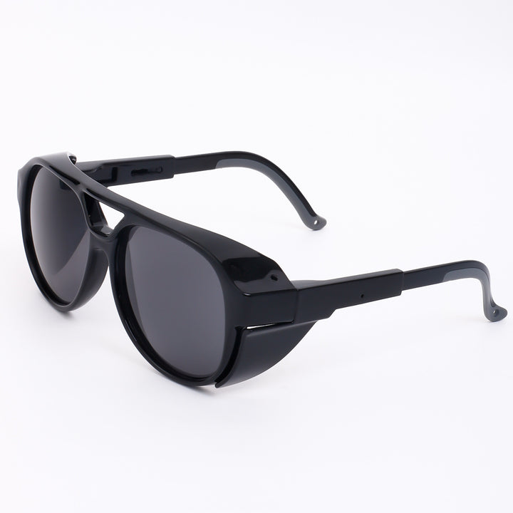 Damen oversized Sonnenbrille im geometrischen Design mit robustem Rahmen und polarisierten Gläsern Karnz