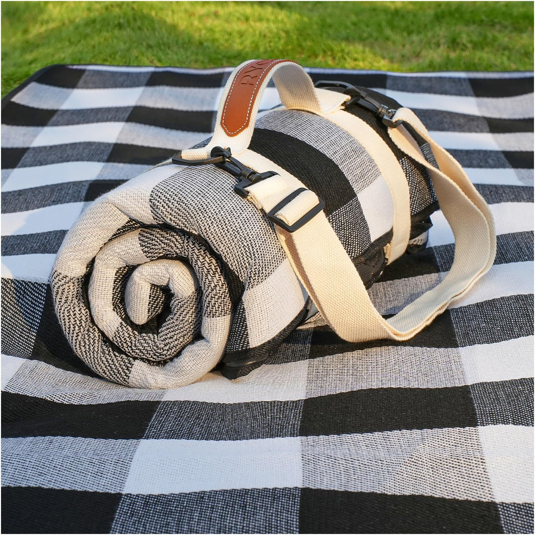 Unisex praktische Picknickdecke mit Tragegriff und wasserabweisender Oberfläche Karnz