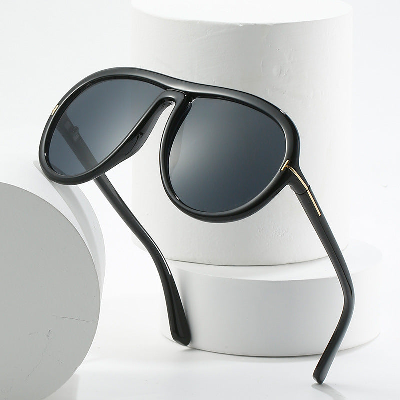 Oversized Modische Transparente Rosa Sonnenbrille Karnz