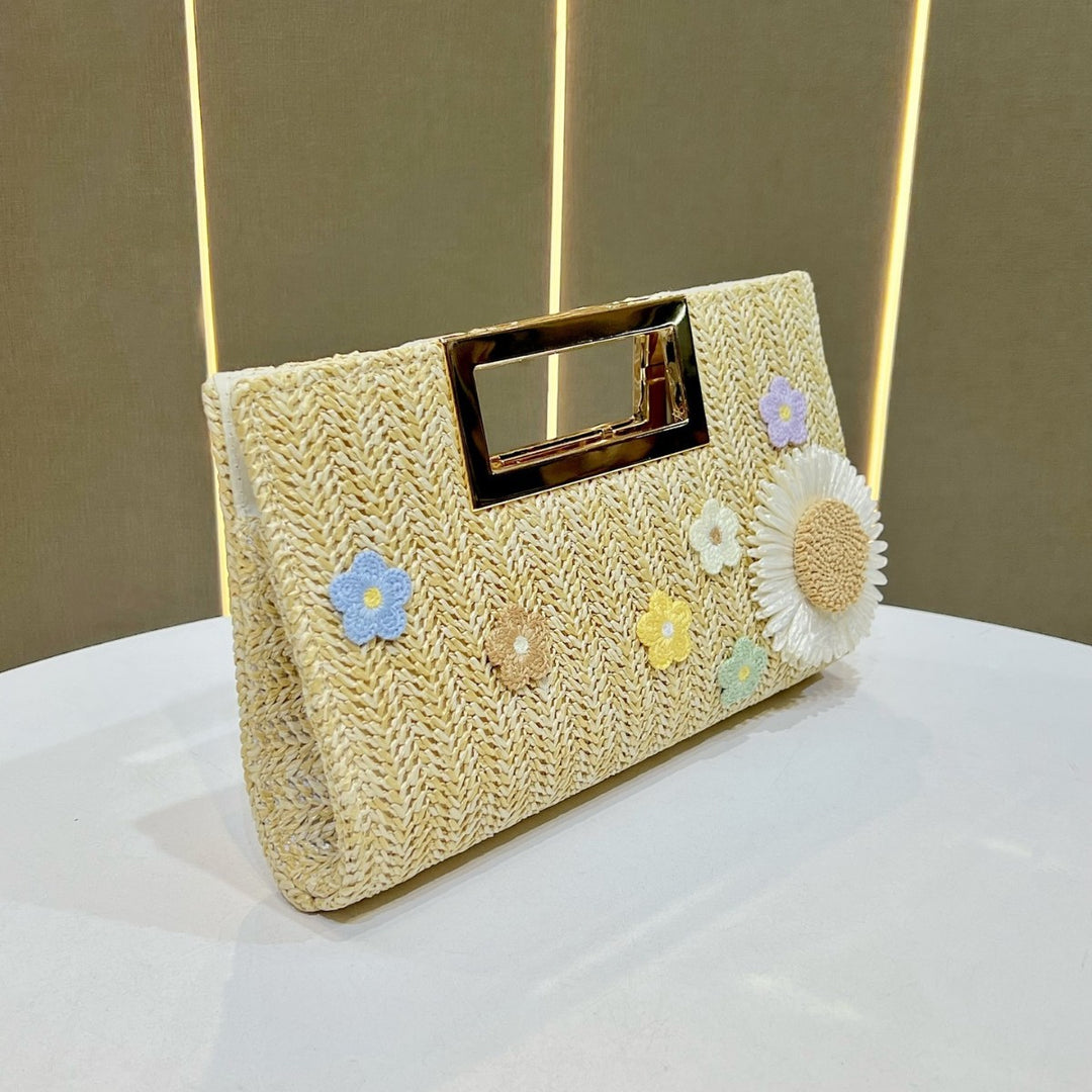 Dekorative Blumen-Handtasche