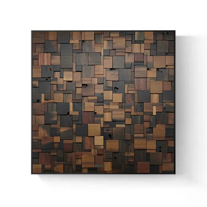 Holz Kubismus Wandkunst