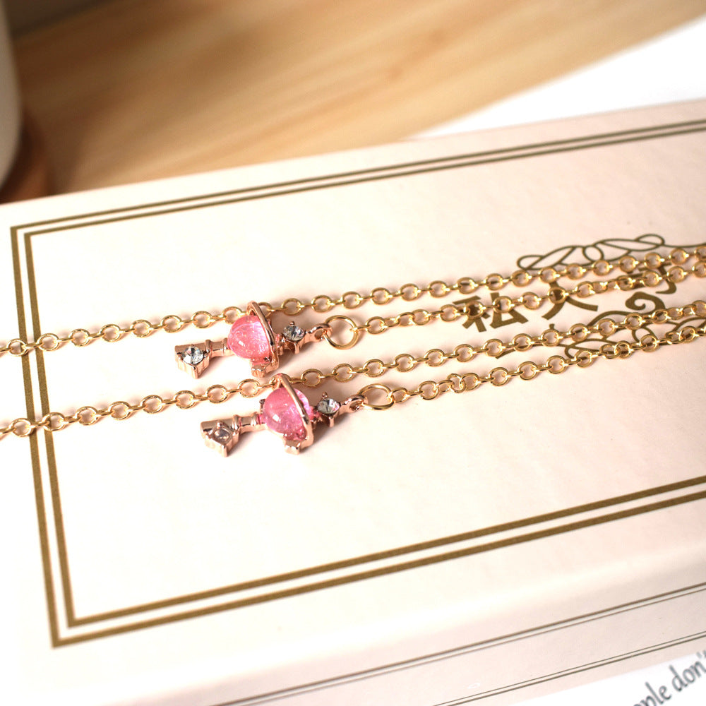 Elegante Zweifarbige Brillenkette Karnz