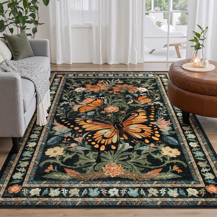 Dekorativer floraler Teppich