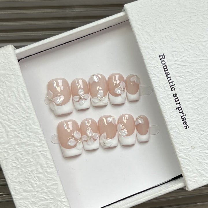 Romantisches Floral Drucknagelset