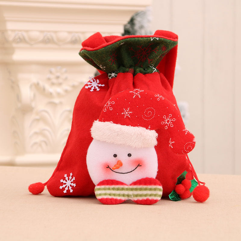 Dekorativer Schneemann Geschenktüte Karnz