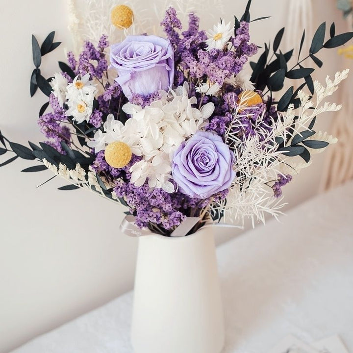 Trockenblumenstrauß Tischmittelstück