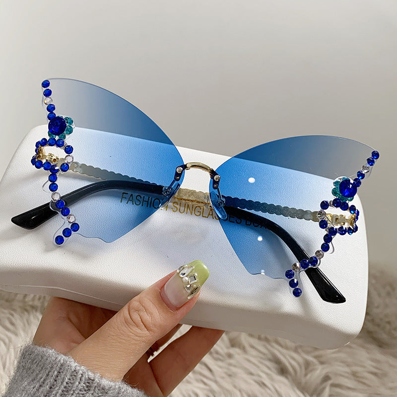 Damen extravagant designte Sonnenbrille Karnz