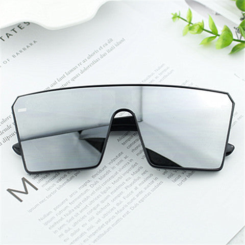 Damen Oversized Shield-Sonnenbrille Karnz