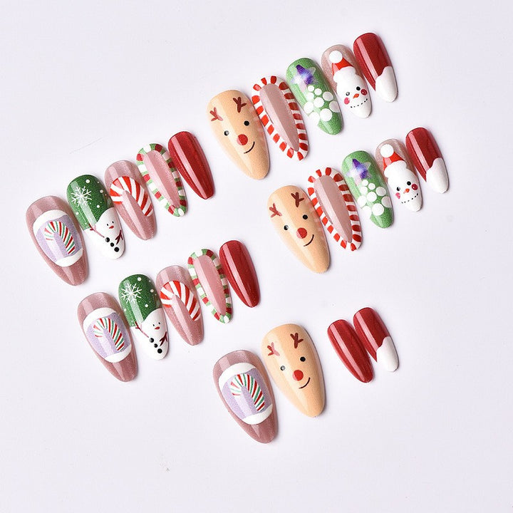 Kunstnagelset mit festlichen Weihnachtsmotiven Karnz 1787561505