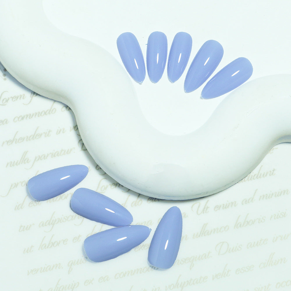 Premium Glossy Mandelförmige Press-On Nail Set Karnz