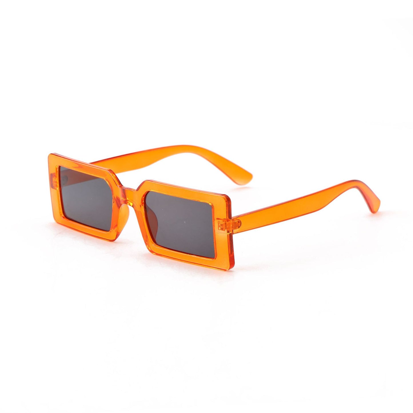 Damen quadratische Sonnenbrille mit modernem Transparentrahmen Karnz