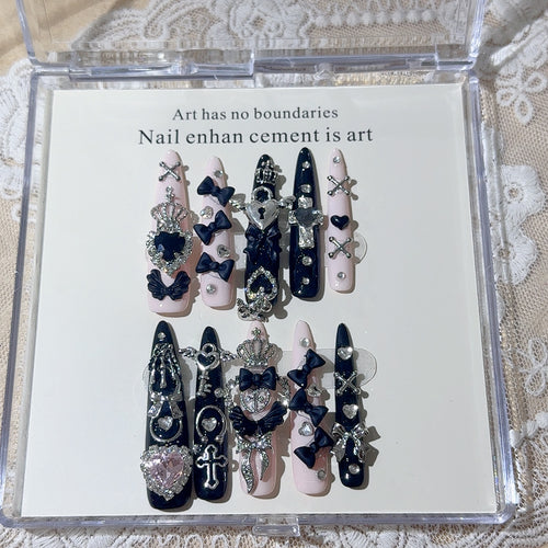 Rock-inspirierte dekorative Nagelkunst-Set