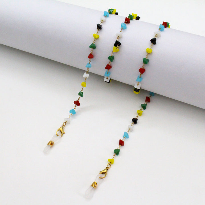 Künstlerische Edelstein Brille Kette Karnz