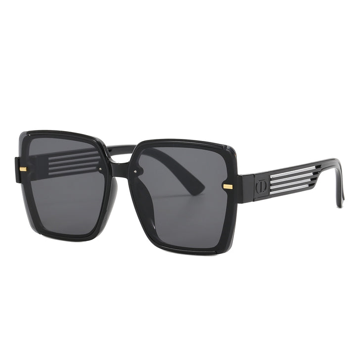 Damen trendige quadratische Sonnenbrille mit UV-Schutz und modischem Gestell Karnz