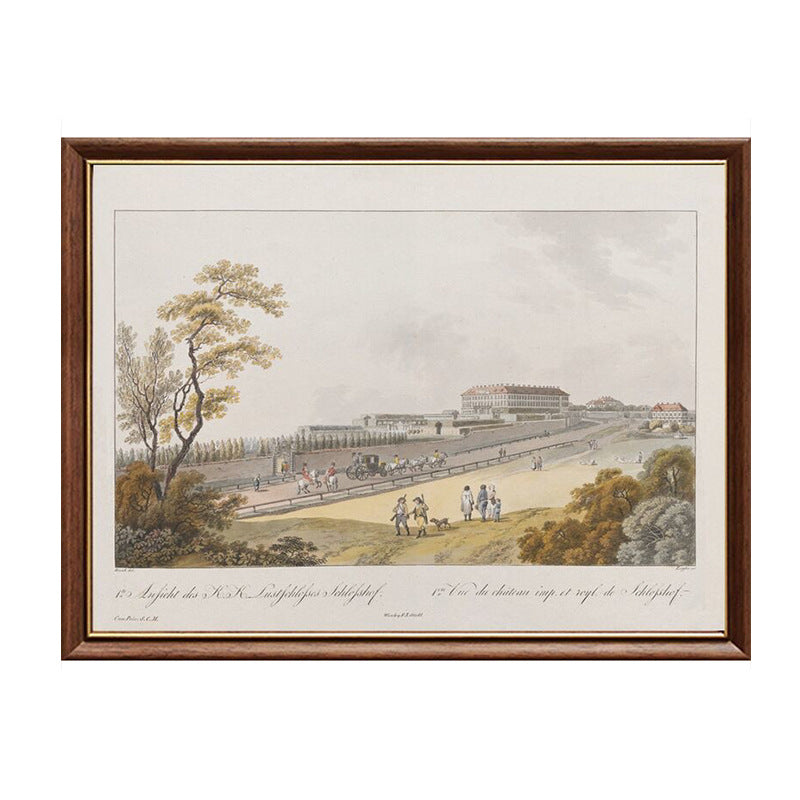 Vintage Landschaft Angepasster Druck