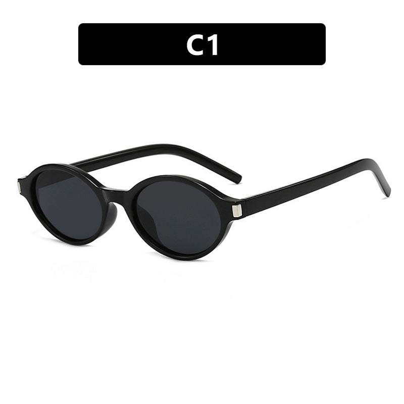 Damen elegante runde Sonnenbrille mit modernem Rahmen Karnz
