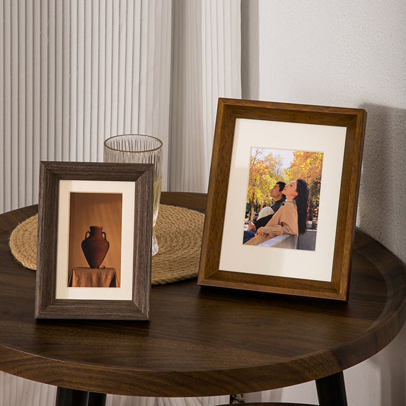 Rustikaler Holz-Fotoanzeigerrahmen für Zuhause
