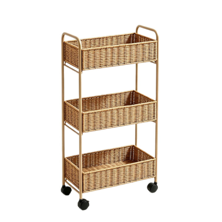 Eleganter Aufbewahrungskorb Aus Natürlichem Rattan Karnz