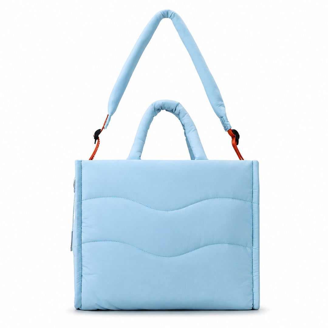 Strukturiert gestepptes Tote Bag