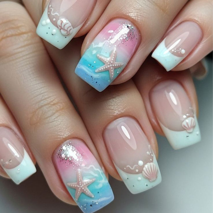 Küstenmotiv Nagelkunst Dekoration Set Karnz