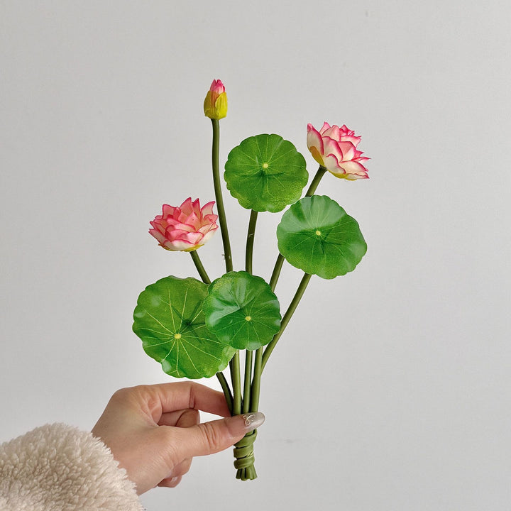 Künstlicher Lotusblumenstrauß Karnz