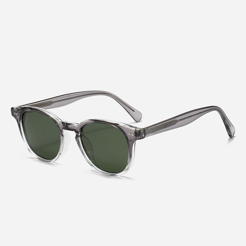 Damen Runde Sonnenbrille mit stilvollem Muster und UV-Schutz Karnz
