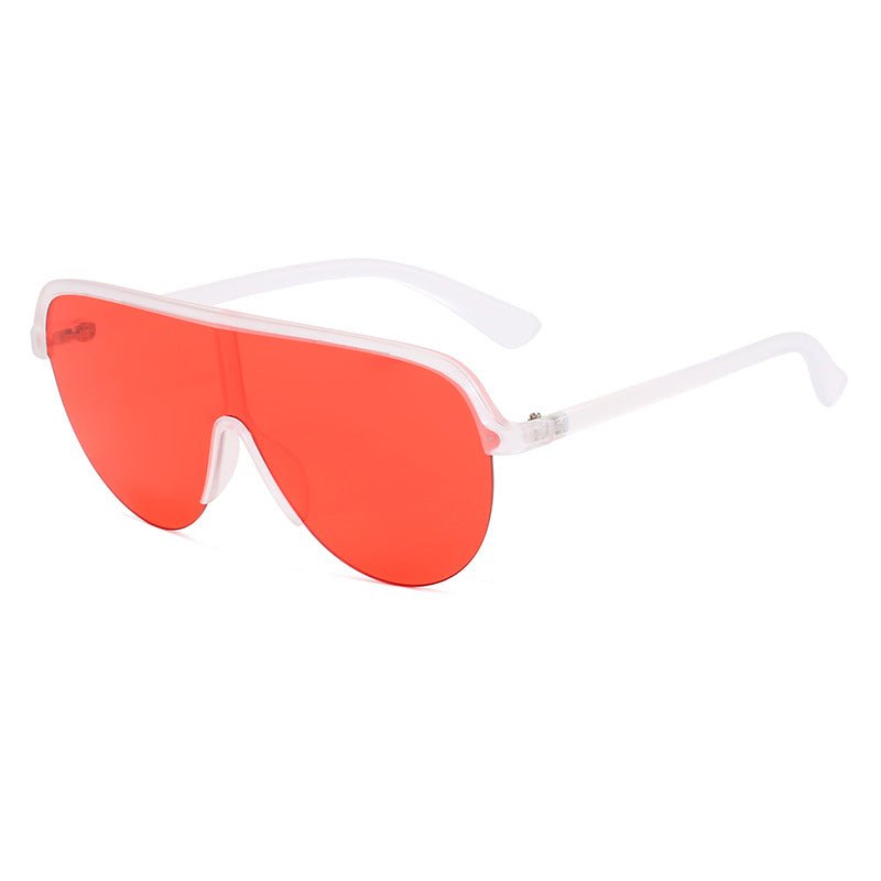 Damen oversized Visier Sonnenbrille Karnz
