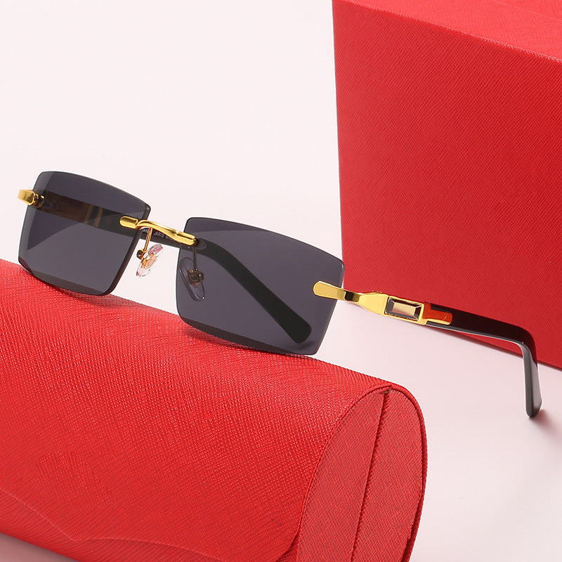 Damen modische Rechteck Sonnenbrille Karnz