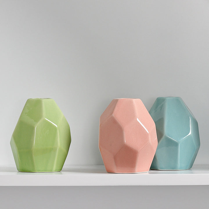 Geometrische Moderne Keramische Vase Karnz