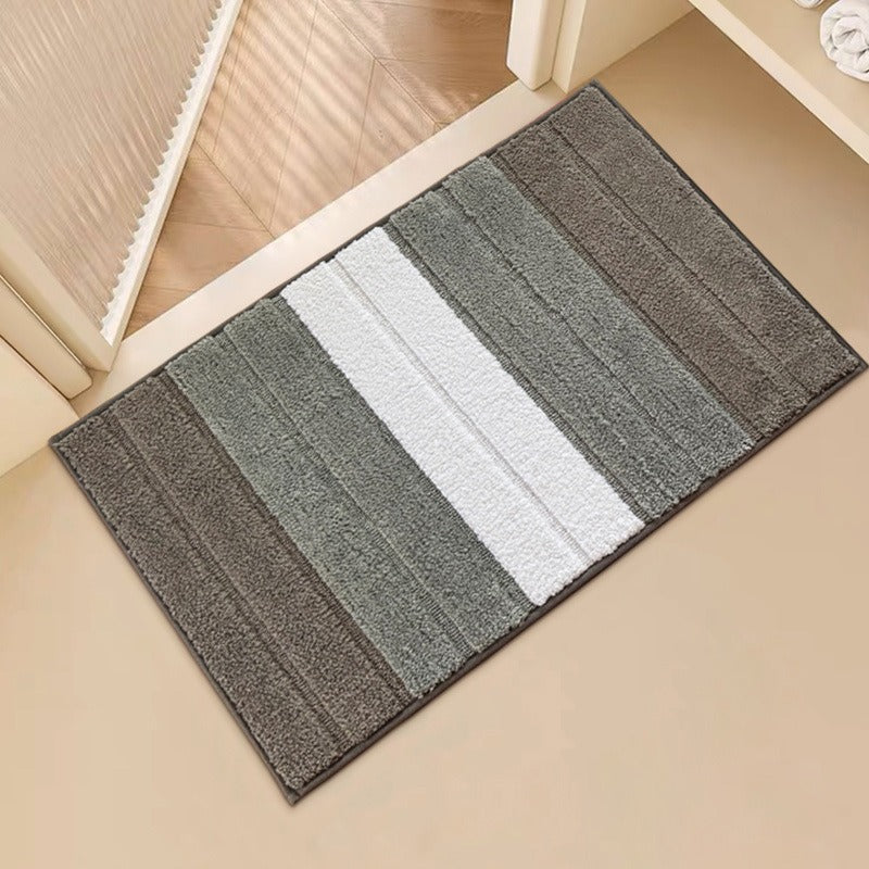 Plüsch Tufted Wal-Motiv Rutschfeste, saugfähige Badmatte