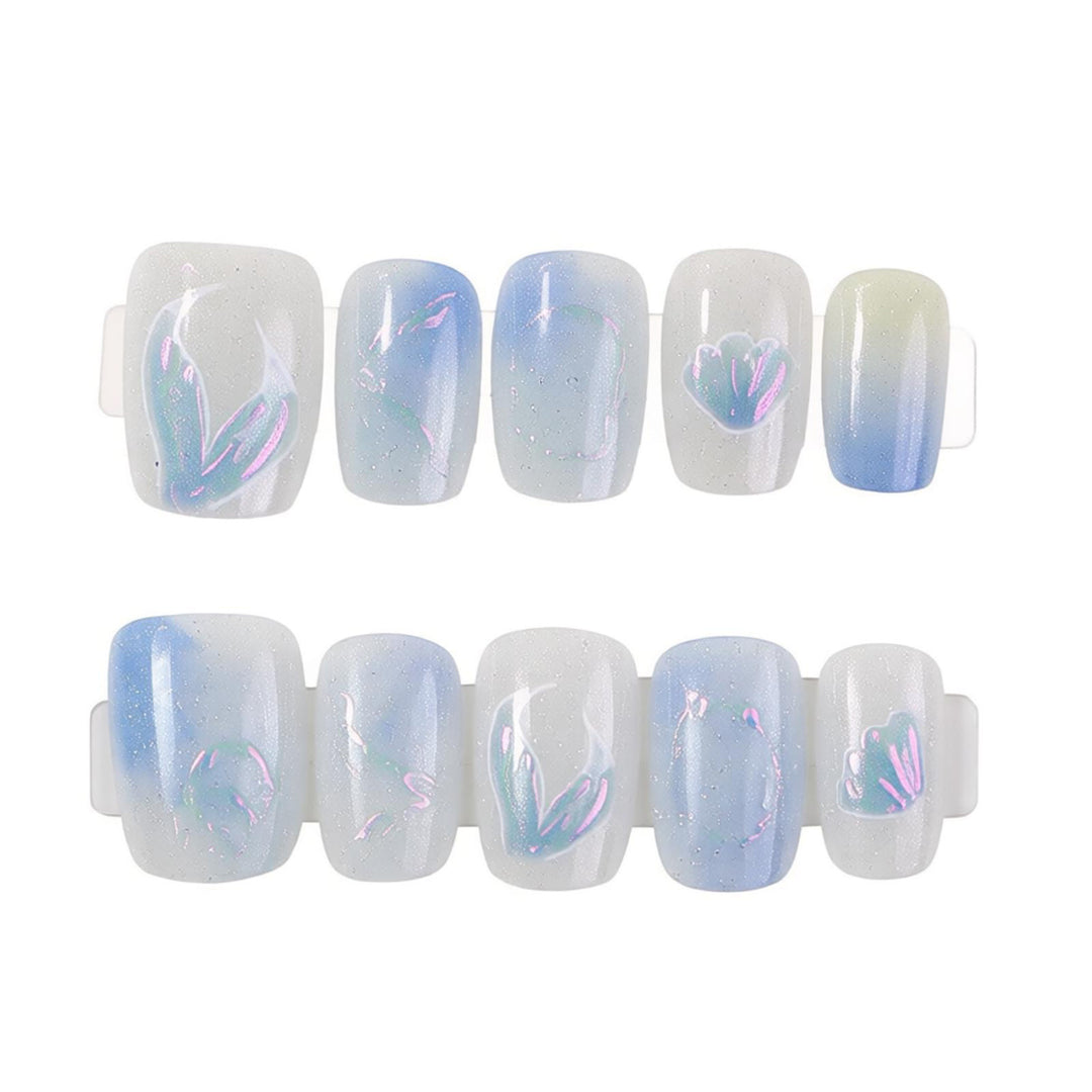 Elegantes Künstlerisches Press-On-Nagelset Karnz