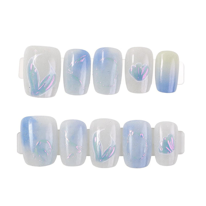 Elegantes Künstlerisches Press-On-Nagelset Karnz