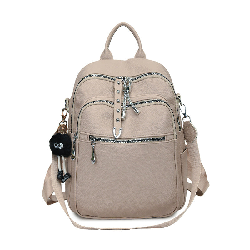Stylische multifunktionale Leder-Rucksack