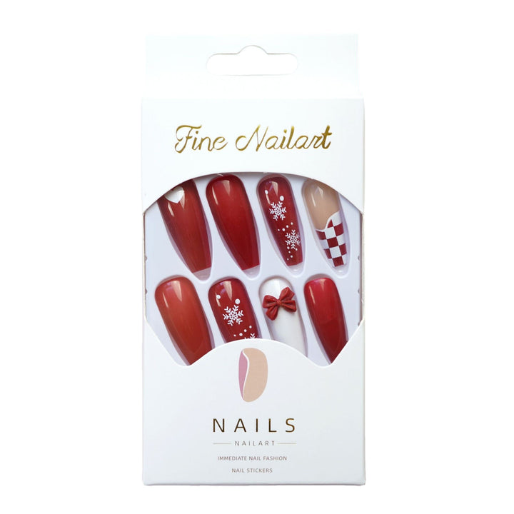 Festliches Press-On Nail Art Set