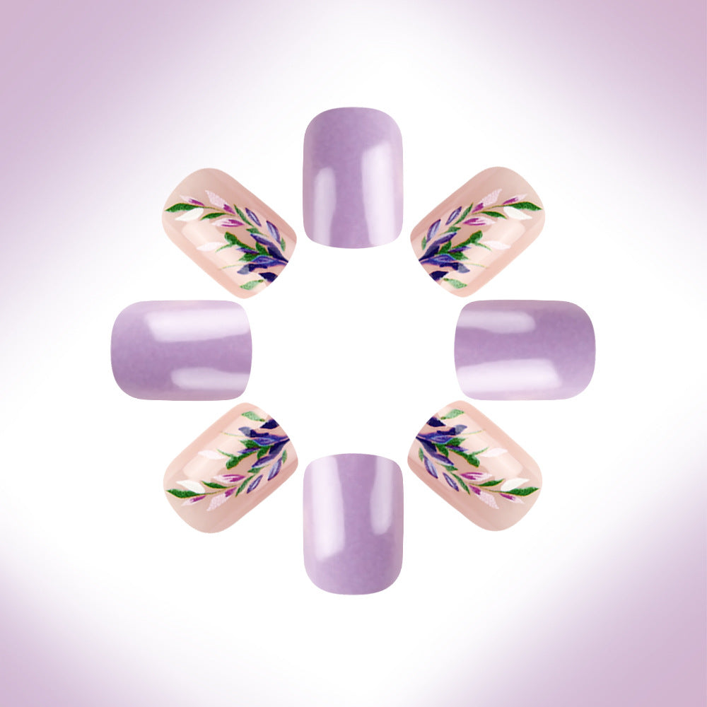 Botanisches florales Nagelkunst-Set Karnz