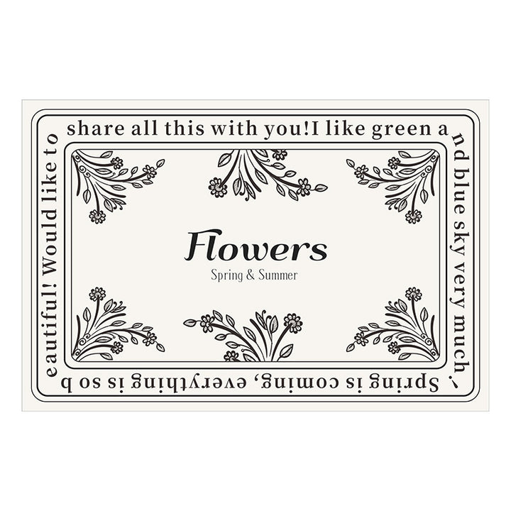 Blumenmuster Badezimmermatte