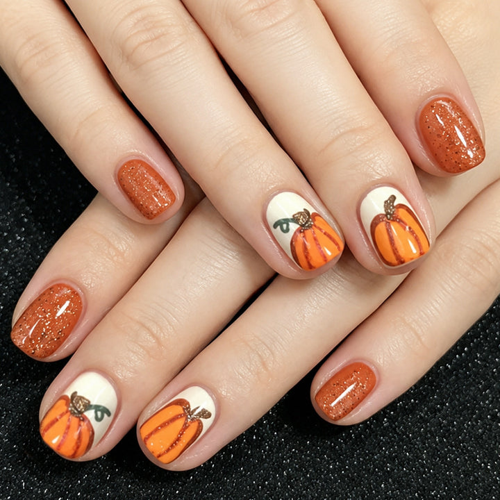 Kürbis-Themen-Nagelkunst-Set Karnz
