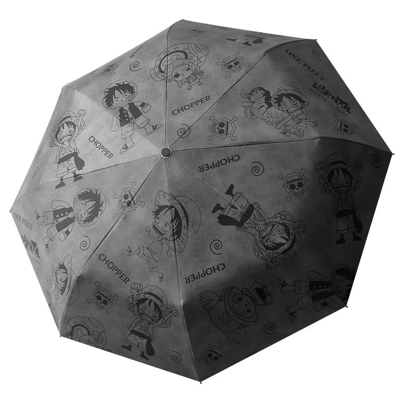 Damen Automatischer Faltregenschirm mit hochwertigem One Piece Design Karnz