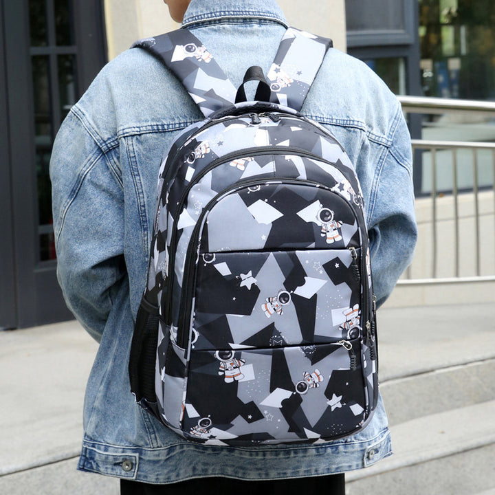 Modischer Schulrucksack mit Astronauten-Motiv Karnz