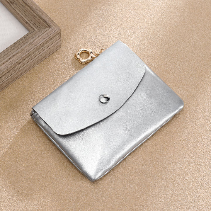 Premium Leder Snap Brieftasche