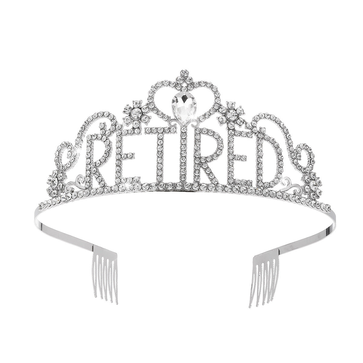 Damen Festliche Tiara mit Aufschrift und Satin-Schärpe Karnz
