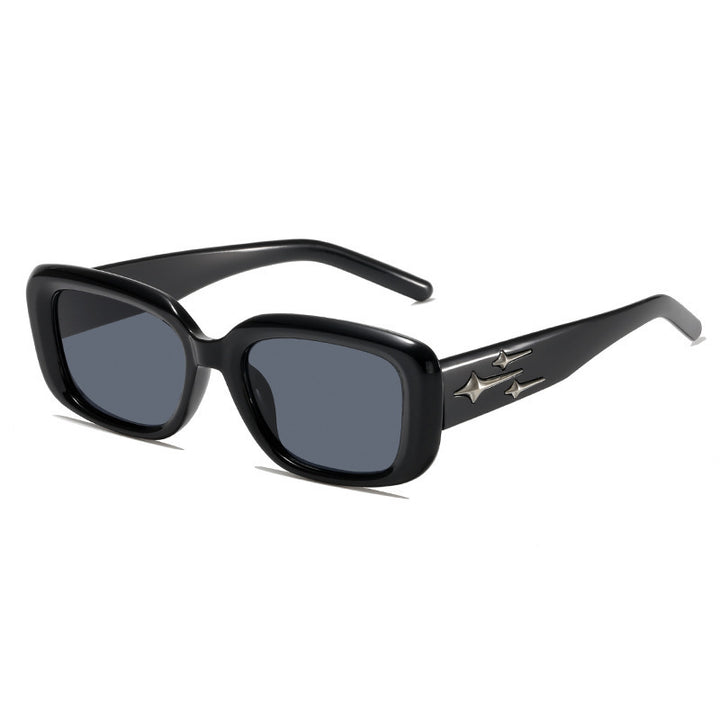 Vintage Inspirierte Quadratische Rahmen Sonnenbrille Karnz