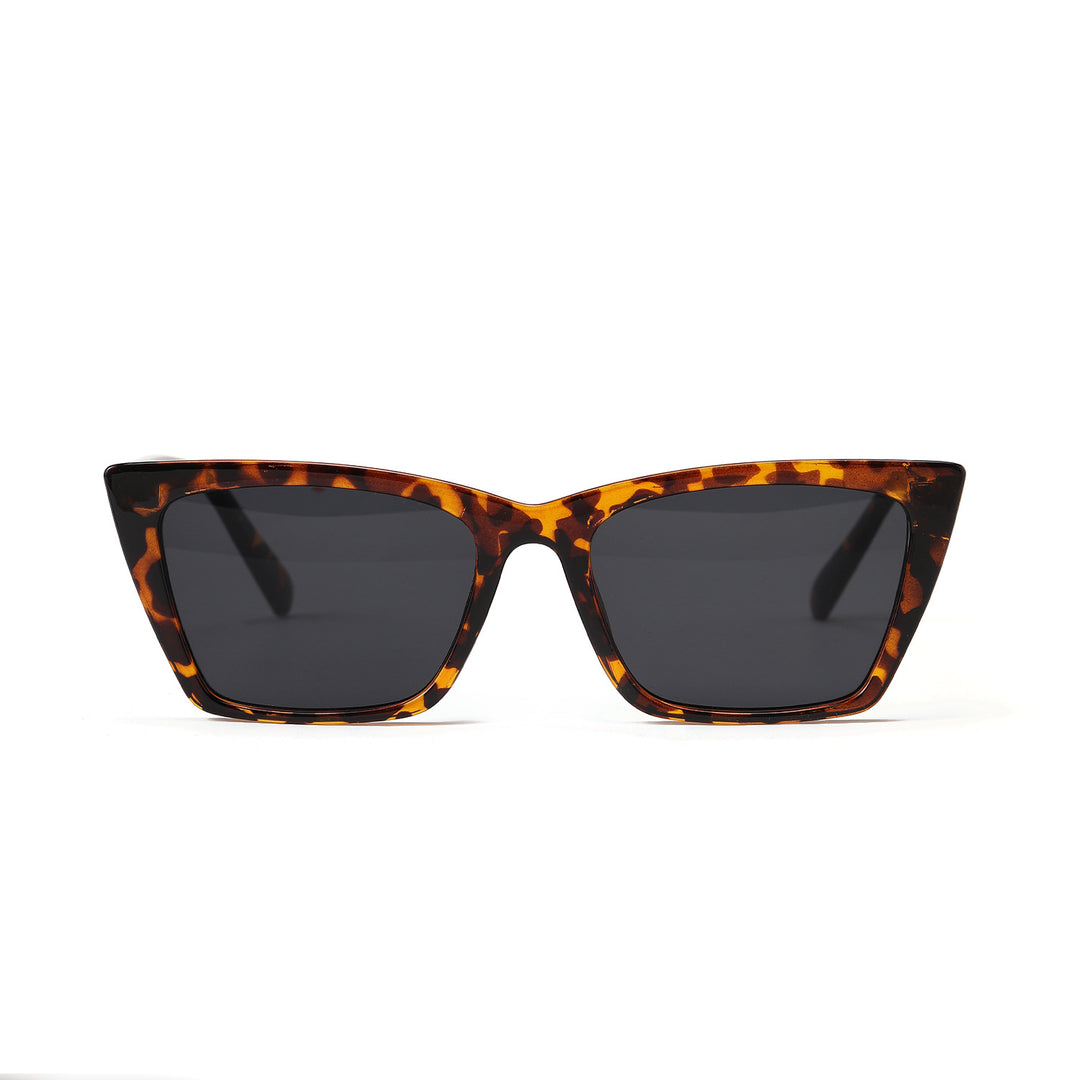 Damen Cat-Eye Sonnenbrille mit einzigartigem kantigem Rahmen Karnz